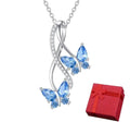 Elegant Twin Butterflies Infinity Pendant Necklace for Women - FDJO18